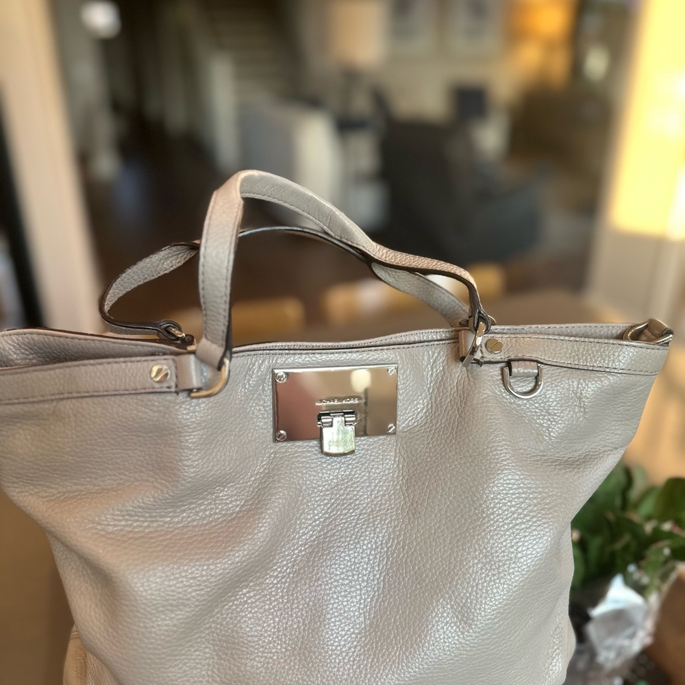 Michael Kors Taupe Leather Tote
